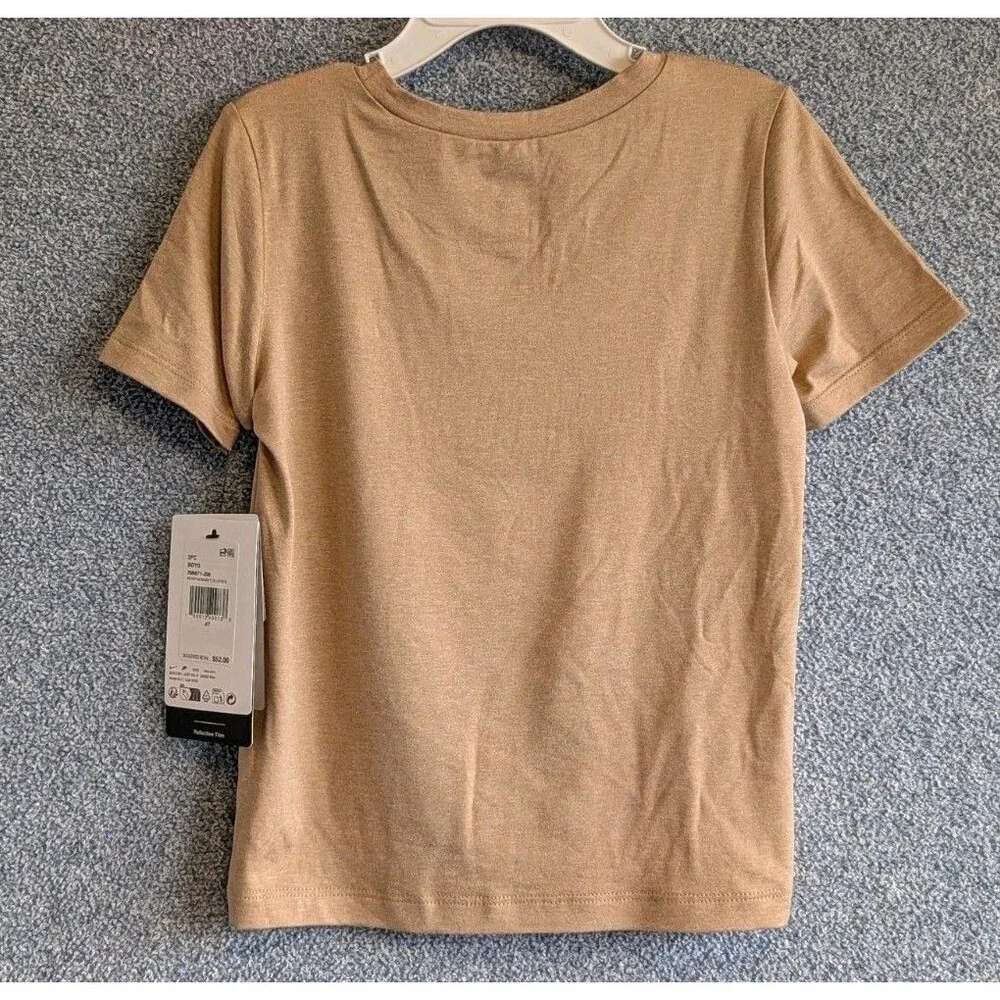 Nike Toddler Size 4T Hemp Sandrift Heather 2-Piece T-Shirt Shorts Set 76N871-JD6 - Picture 2 of 5